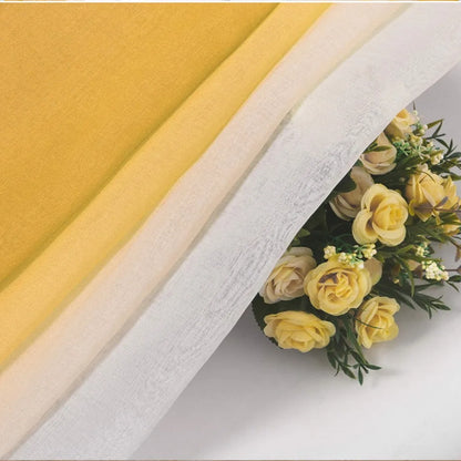 Blackout Curtains for Bedroom Faux Grommet Light Filtering Semi Sheer Gradient Window Curtain for Living Room Heat Blocking