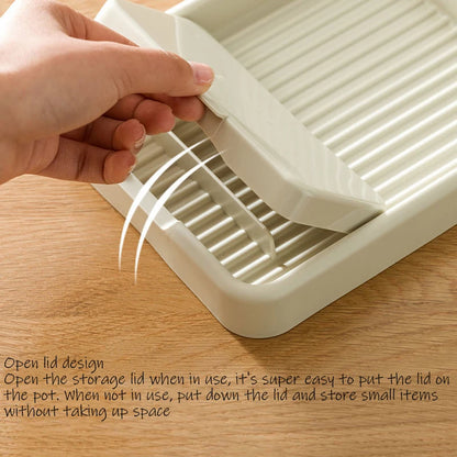 Kitchen Lid Storage Rack, Foldable, Saves Kitchen Storage Space, Suitable For Storing Various Cooking Utensils