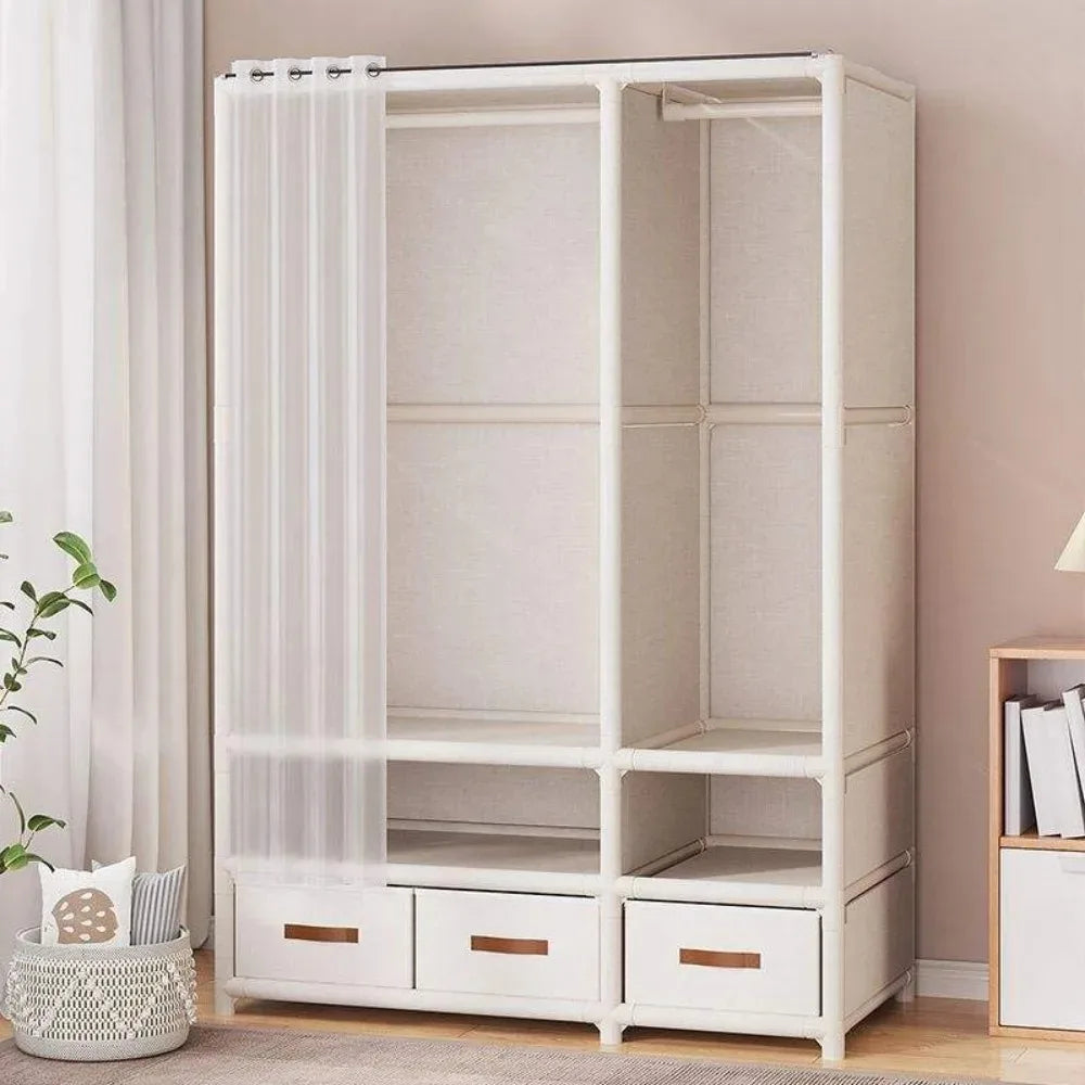 Floor-Standing Simple Wardrobes Home Large Capacity Durable Clothes Cabinet Dustproof And Economical Wardrobe Bedroom Furniture