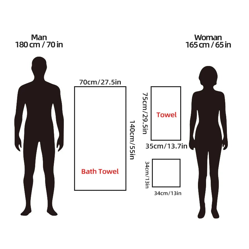 8 Pcs Bath Towel Set - Included 4 Washcloths, 2 Face Towels & 2 Bath Towels - Absorbent & Quick Dry, Ideal for Bathroom, Gym