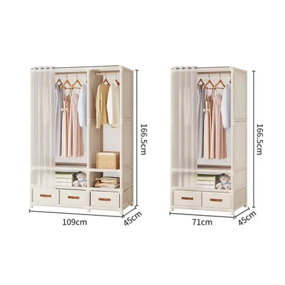 Floor-Standing Simple Wardrobes Home Large Capacity Durable Clothes Cabinet Dustproof And Economical Wardrobe Bedroom Furniture