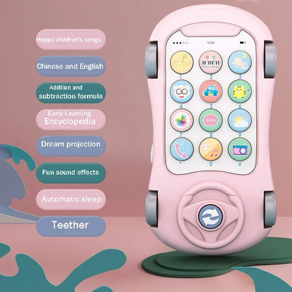Kids Mobile Phone for Toddlers 0-12 Months Kids Learning Toys Educational Montessori Musical Toys for Kids 2 to 4 Years Old Girl