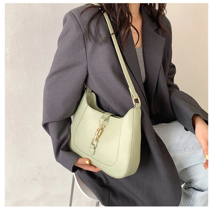 Top Quality Luxury Brand Purses and Handbags Designer Leather Shoulder Crossbody Bags for Women Dual Straps Underarm Sac A Main