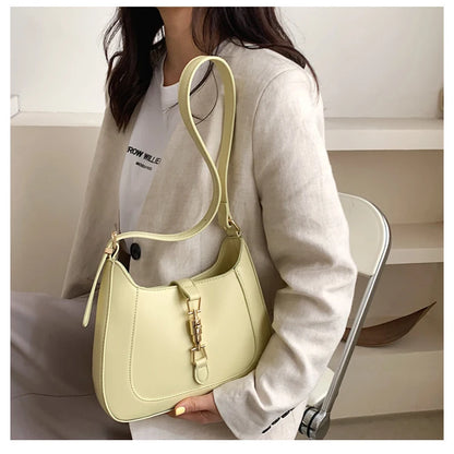 Top Quality Luxury Brand Purses and Handbags Designer Leather Shoulder Crossbody Bags for Women Dual Straps Underarm Sac A Main