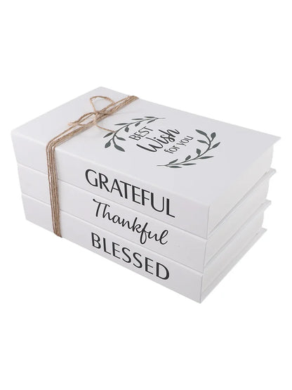 Decorative Book Stacks Folding Simulation Books Farmhouse Style Decor Charming Bookshelf Decoration Bookshelf Decor