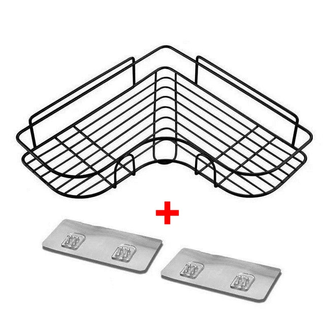 Bathroom Metal Shelves No-Drill Bathroom Organizer Cleaning Supplies Organizer Kitchen Supplies Storage Bathroom Accessories