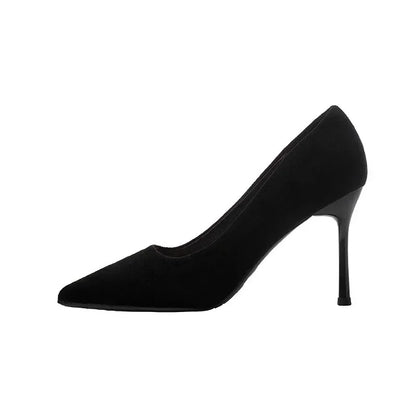 Women Shoes 2023 New Women Pumps Suede High Heels Shoes Fashion Office Shoes Stiletto Party Female Comfort Women Heels