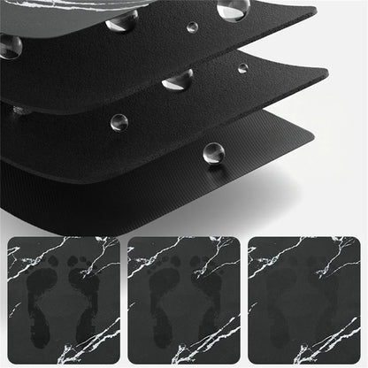 60x40CM Bathroom Rugs Washable Bath Mat Diatomite Stone PU Floor Mat Non Slip Quick Dry Pad Multi-Purpose Doormat Bathroom Acces