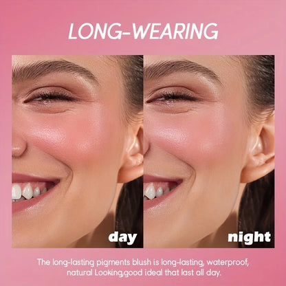 USHAS 4 Color Long-lasting Liquid Blush Facial Contouring Lightweight Soft Multi-Use Cream Blush Waterproof Facial Blush Stick