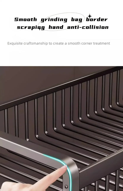 Bathroom Space Storage Towel Items Storage Rack Shampoo Bottle Mouthwash Cup Triple Shelf Wall Hooks Bathroom Accessories