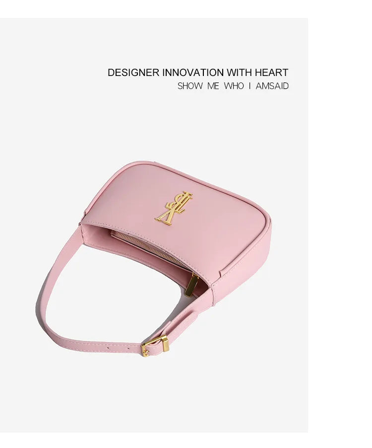 Luxury Underarm Bag for Women, Minimalist Designer Shoulder Purse, Fashionable Crossbody Bag, High-End Aesthetic & Versatile