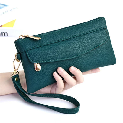 Women's Portable Fashion Wallet Pu Leather Hangbag Female Purses Coin Pocket Waterproof Phone For Ladies Bag