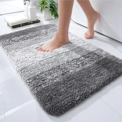 Bathroom Luxury Rugs Non-Slip Bath Rug Dirty Resistant Plush Carpet Toilet Bath Mat Extra Soft Absorbent Microfiber Bathroom Mat