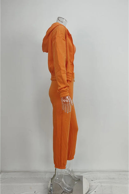 Women's 3-piece Trousers Velvet Hooded Sweatshirt Sports Casual Outfit Casual Long Sleeve Ribbed High Waist Pant Suits Sporty