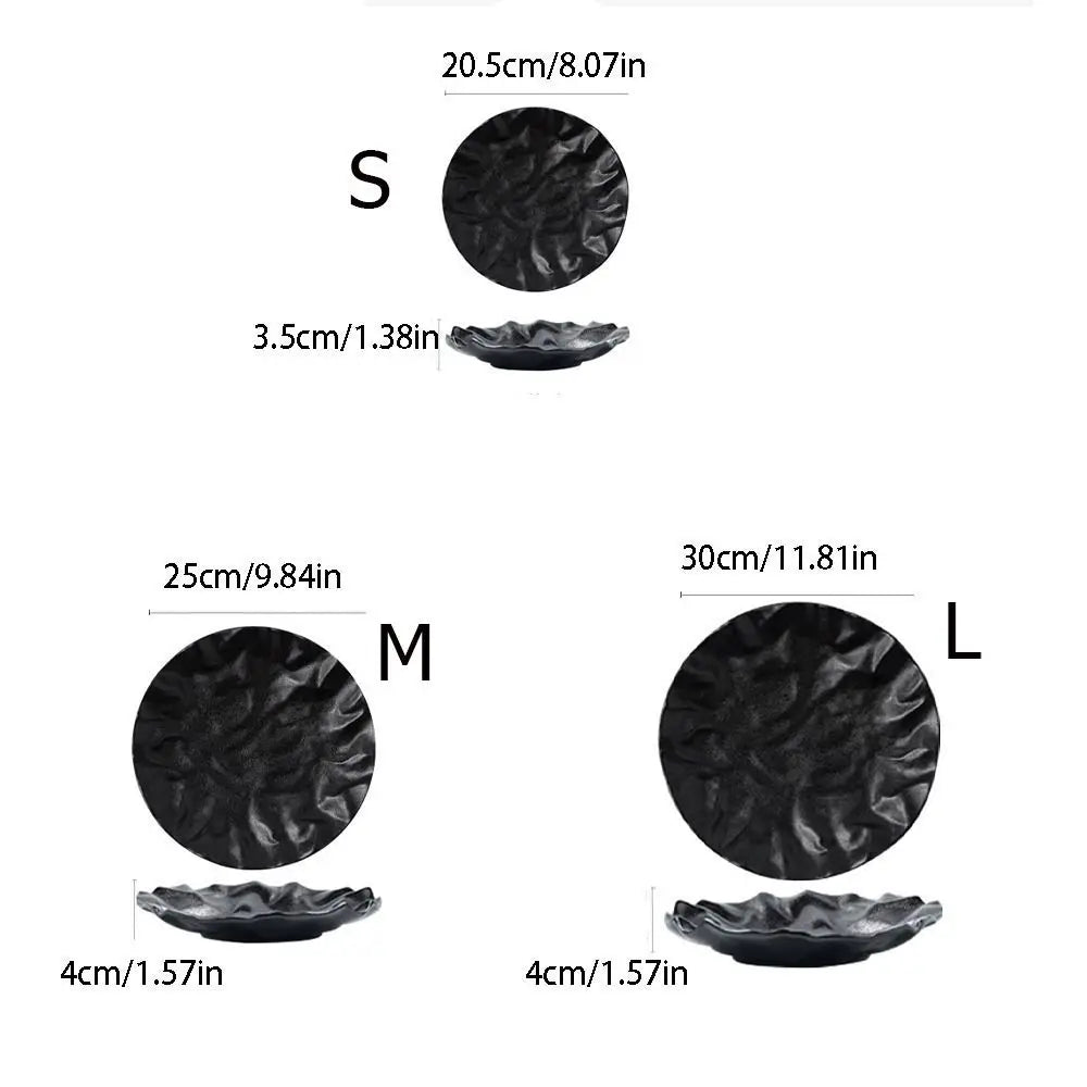 Kitchen Organizer Ceramic Western Cuisine Plate Reusable Multi-Function Storage Dish Creative Dessert Tray Fruit