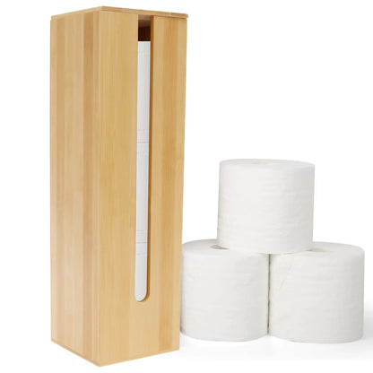 Bathroom Tissue Rack Wooden Toilet Paper Towel Box Storage with Lid Waterproof Paper Dispenser Accessories