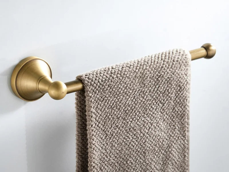 Bathroom Accessories Antique Brass Wall Mounted Toilet Paper Holder Towel Ring Robe Coat Hook Bathroom Hardware