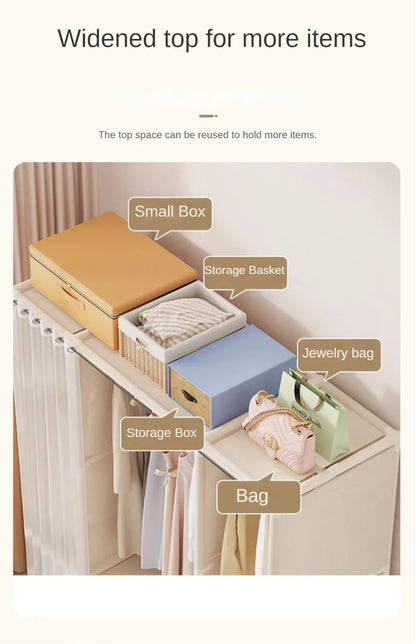 Floor-Standing Simple Wardrobes Home Large Capacity Durable Clothes Cabinet Dustproof And Economical Wardrobe Bedroom Furniture