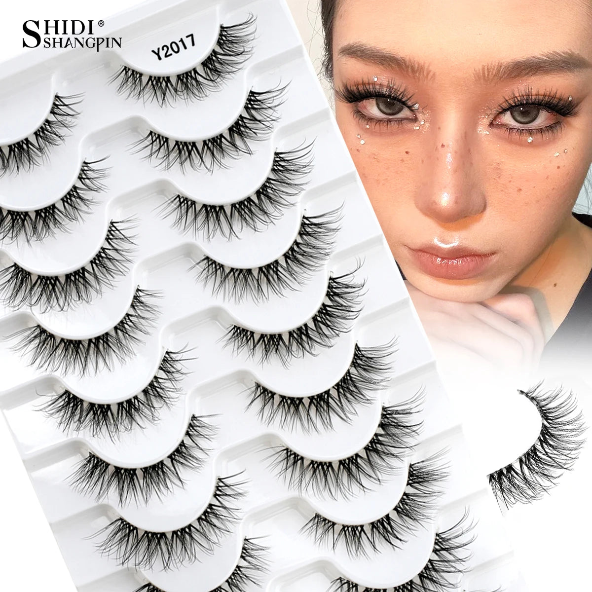 Fake Eyelashes 3/10 Pairs Natural Long 3D Mink Lashes Curly Eyelash Extension Makeup faux Cils Handmade False Lashes maquiagem
