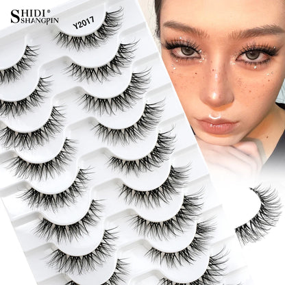 Fake Eyelashes 3/10 Pairs Natural Long 3D Mink Lashes Curly Eyelash Extension Makeup faux Cils Handmade False Lashes maquiagem