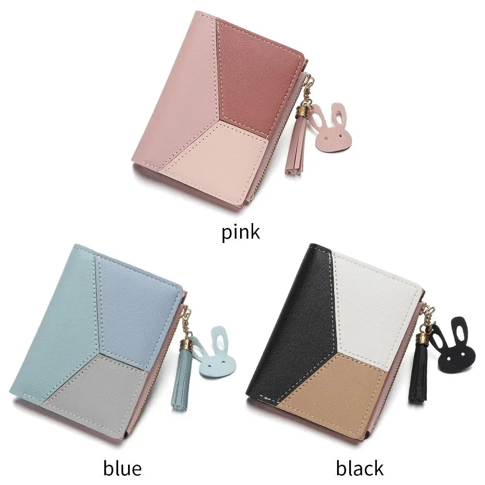 Women's Wallet PU Leather Women's Wallet Made of Leather Women Purses Card Holder Foldable Portable Lady Coin Purses