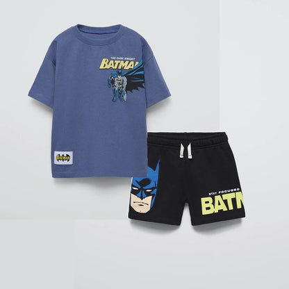 Short Sleeve Tracksuits For Boys Car Print Tshirt +Shorts 2025 Summer Child Trendy Costume 2pcs/Set Baby Sports Casual Outfits