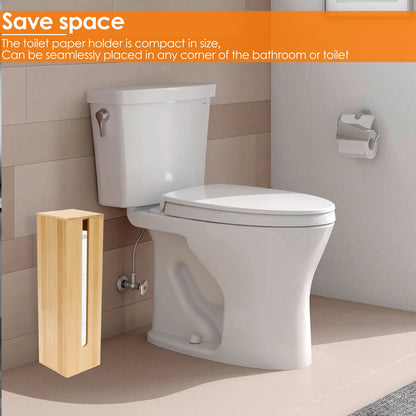 Bathroom Tissue Rack Wooden Toilet Paper Towel Box Storage with Lid Waterproof Paper Dispenser Accessories