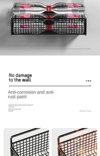 Bathroom Organiser Multifunctional Toiletries Organiser No-Punch Bathroom Shelf Bathroom Kitchen Wall Mount Storage Rack