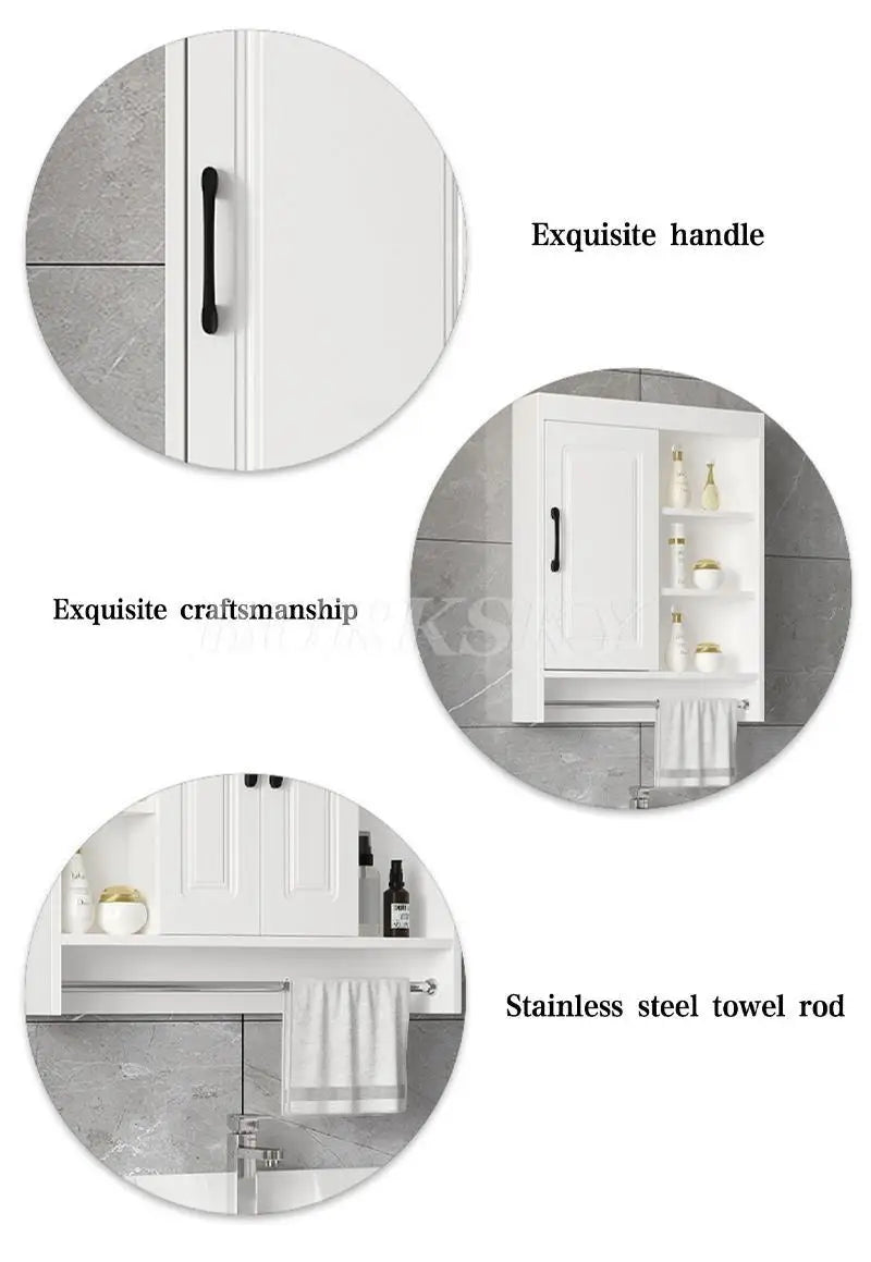 Bathroom Wall Cabinet Wooden Cabinet Bathroom Furniture Over Toilet Storage And Shelves Cupboard Above Toilet With Large Space