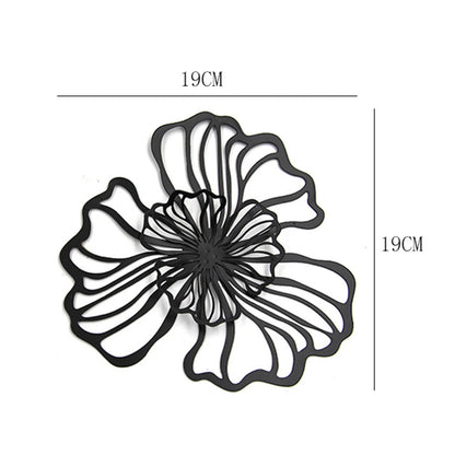 Wall Decoration Flower Metal Wall Art Decor Floral Wall Hanging Decor Wall Ornament for Living Room Kitchen Bathroom Hotel