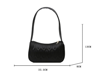 Fashion Women Handbag PU Leather Shoulder Bags Female Casual Solid Messenger Bag for Women Luxury Underarm Bag Feminina