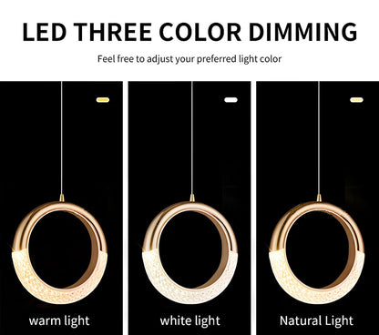 Light Luxury Bedside Bedroom Light Modern Minimalist Bar Pendant Light Background Wall Light Bedside Small Pendant Light