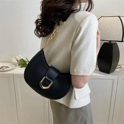 Trendy Pu Leather Shoulder Bag for Women Stylish Underarm Purse with Zipper Closure, Elegant Design Perfect for Everyday Use