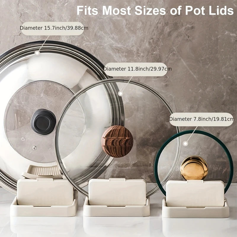 Kitchen Lid Storage Rack, Foldable, Saves Kitchen Storage Space, Suitable For Storing Various Cooking Utensils