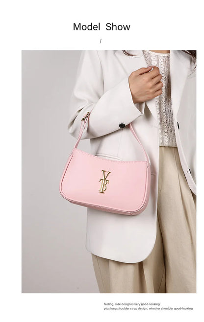 Luxury Underarm Bag for Women, Minimalist Designer Shoulder Purse, Fashionable Crossbody Bag, High-End Aesthetic & Versatile