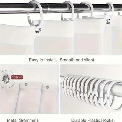 Black Butterfly Floral Shower Curtain, Bathroom Decorative Shower Curtain, Waterproof Shower Curtain with Hooks