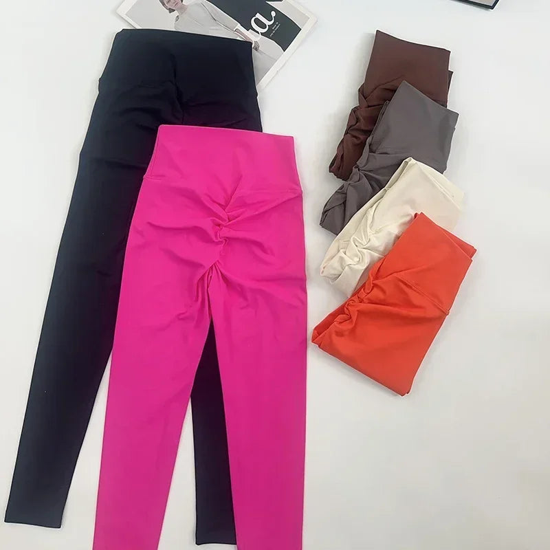 Yoga Leggings Women Fitness Leggings Running Cycling Pants Breathable Sports Leggings High Waist Summer Workout Gym Clothing👖👖