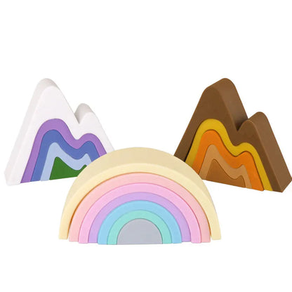 New Children's Toys Colorful Baby Learning Educational Building Blocks Stacking Toys For Kids Toddler Early Educational Toy