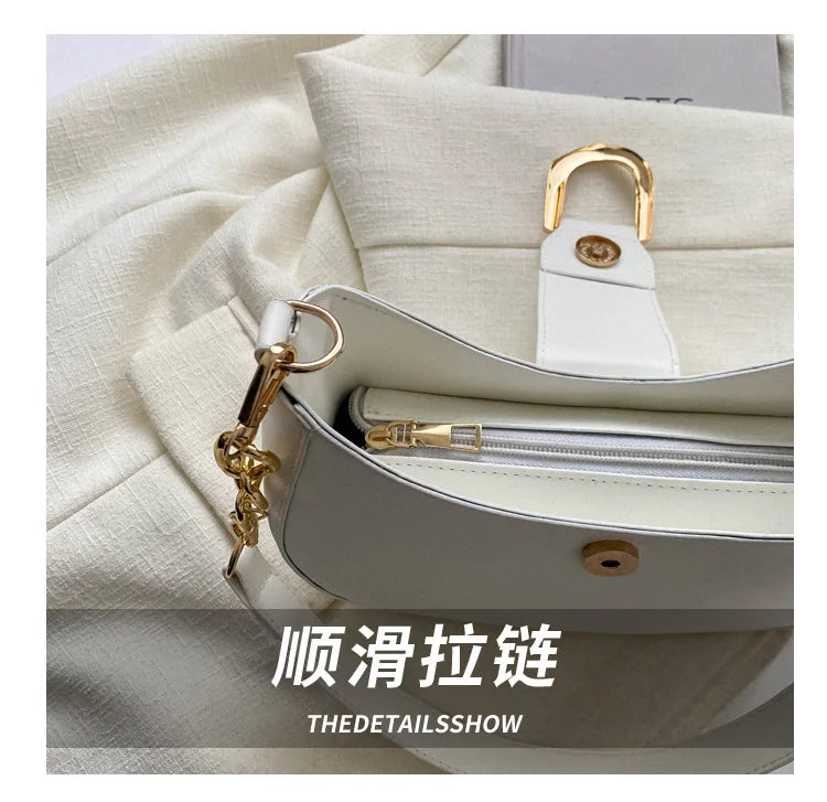 Trendy Pu Leather Shoulder Bag for Women Stylish Underarm Purse with Zipper Closure, Elegant Design Perfect for Everyday Use