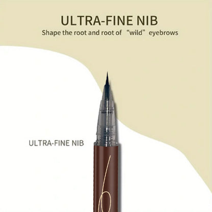 Ultra-fine ultra-fine eyebrow pencil waterproof professional sweat-proof liquid eyeliner Eyebrow dual-purpose durable makeup art