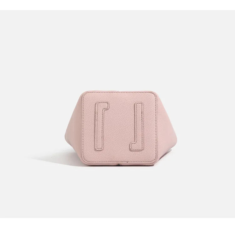 Designer PU Leather Bucket Bag Women Fashion Two-in-One Shoulder Crossbody Top Handle Convertible Purse High Quality