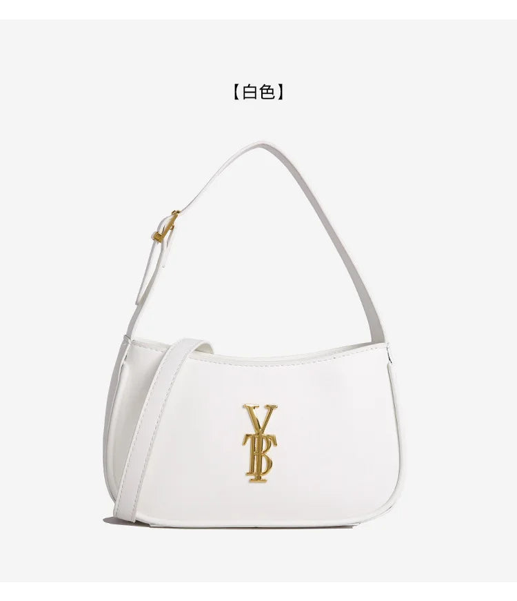 Luxury Underarm Bag for Women, Minimalist Designer Shoulder Purse, Fashionable Crossbody Bag, High-End Aesthetic & Versatile