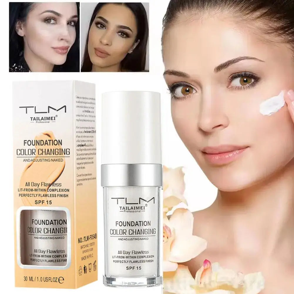 Women Foundation Magic Color Changing Foundation Liquid Soft Matte Long Lasting Hydrating Makeup Base makeup