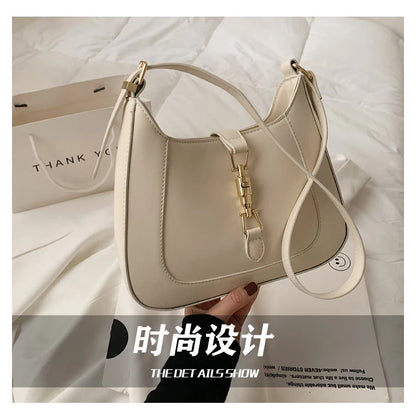 Top Quality Luxury Brand Purses and Handbags Designer Leather Shoulder Crossbody Bags for Women Dual Straps Underarm Sac A Main