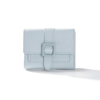 Candy Color Small Wallets PU Leather Coin Pures Ladies Card Holder Standard Short Purses for Women Solid Purses Practical