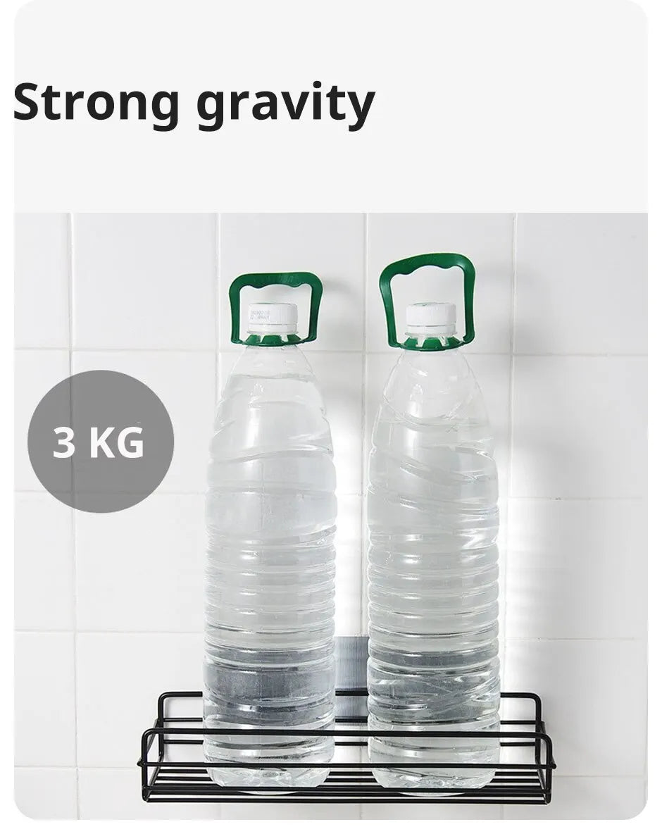 Bathroom Metal Shelves No-Drill Bathroom Organizer Cleaning Supplies Organizer Kitchen Supplies Storage Bathroom Accessories