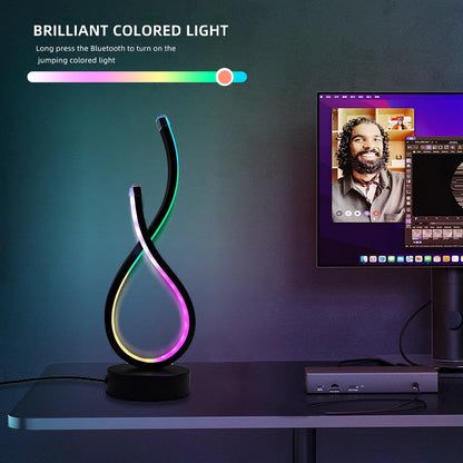 Modern LED Desk Lamp with USB Power, Adjustable Lighting, and Button Control
