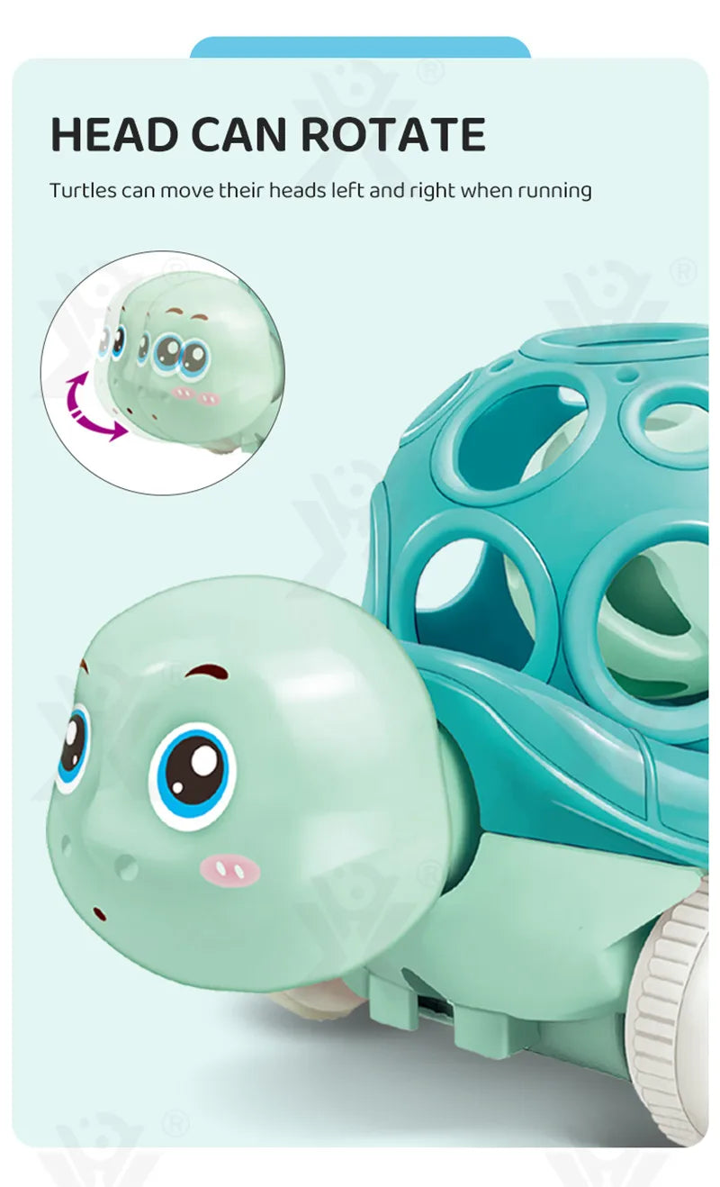 Baby Car Toys for 6 12 Months Friction Car Infant Soft Rubber Inertial Push and Go Vehicles Roll Car Hand Rattle Gift for Kids