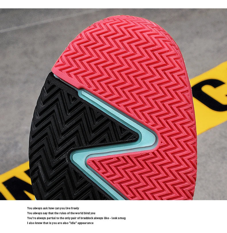 Kids Basketball Shoes Boys Sneakers Non-slip Child Trainer Basket Shoes Outdoor Leather Children Sport Shoes