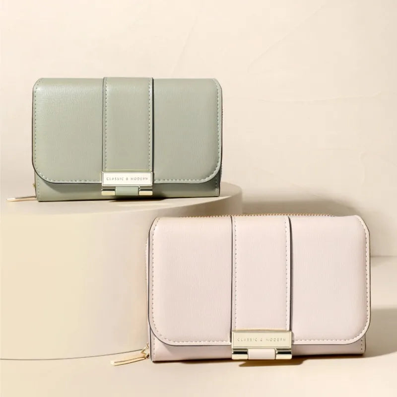 Women Wallets And Purses Vintage  PU Leather Wallet Female Clutch Purse Hasp Phone Bag Girls Card Bags